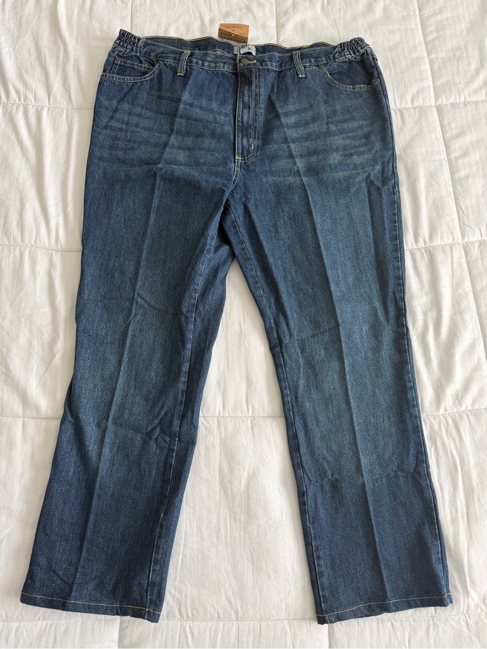 NWT Liberty Blues Men's Relaxed Dark Blue Denim Jeans